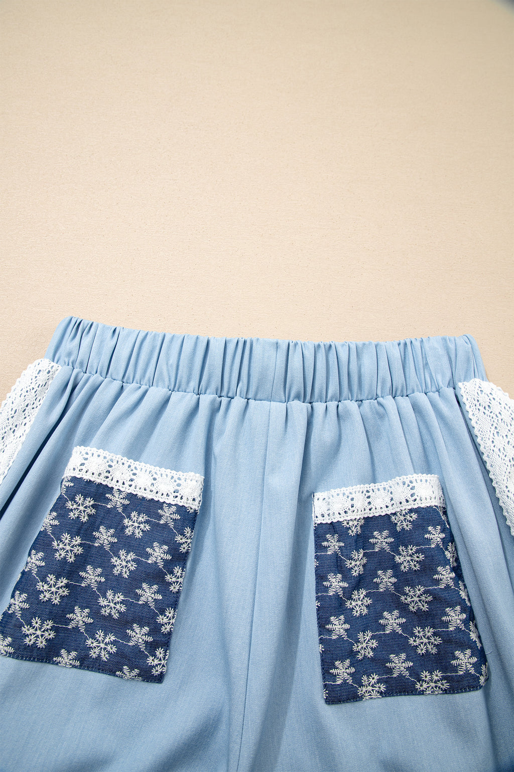 Kelly Blue Wide Leg Slouchy Pants