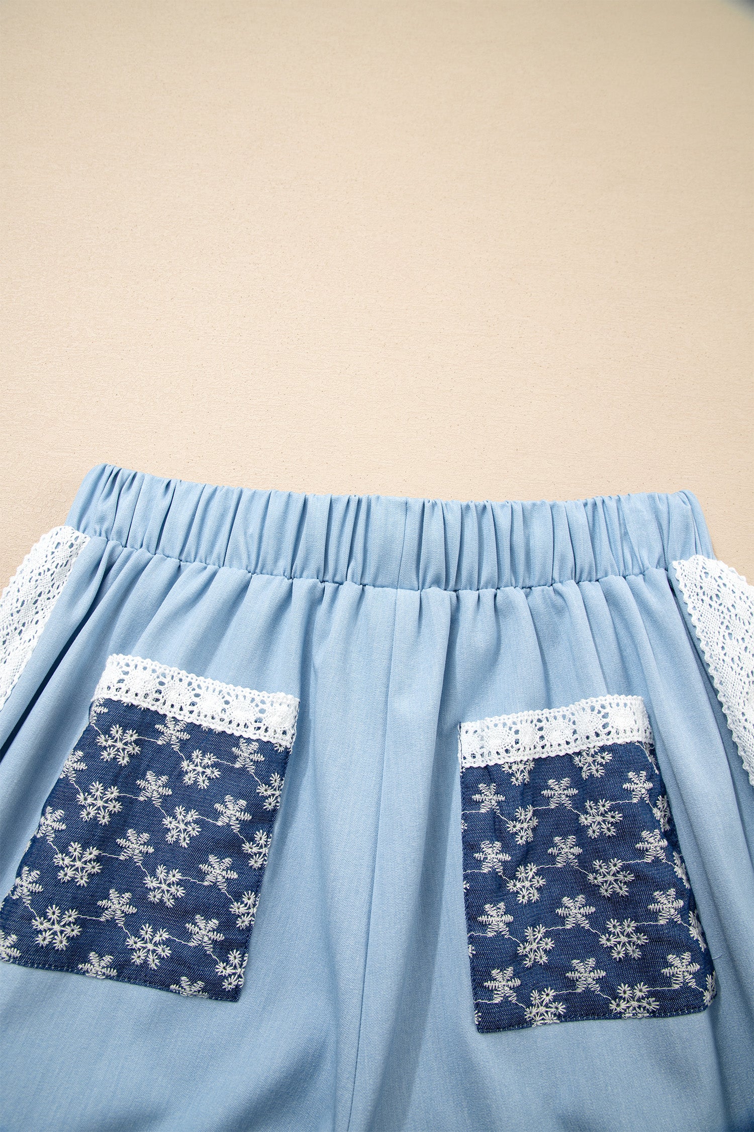 Kelly Blue Wide Leg Slouchy Pants