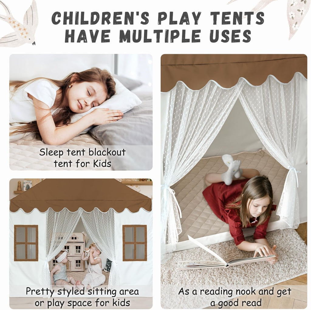 Princess Indoor Creative Play Tent 57 Inches Long With Mat
