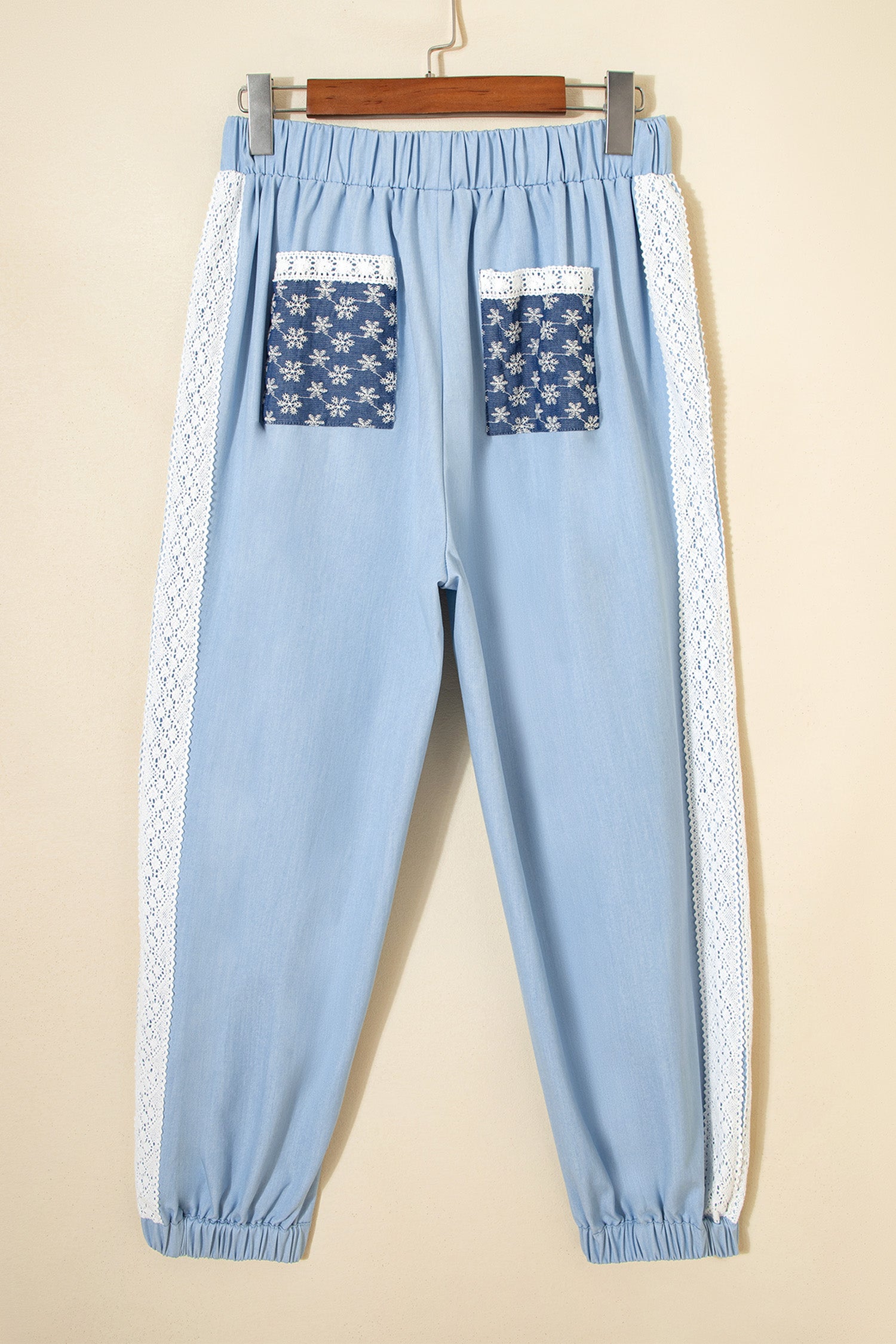 Kelly Blue Wide Leg Slouchy Pants