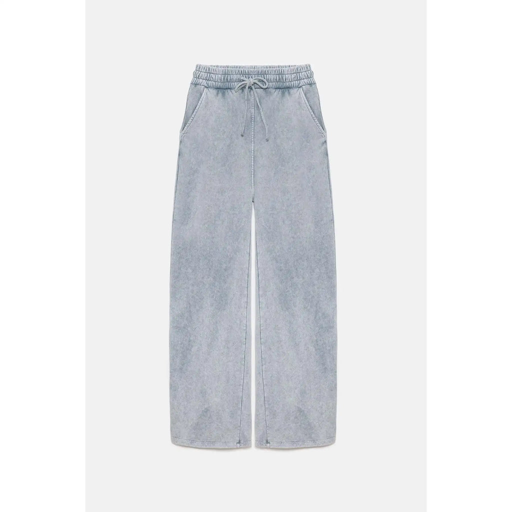 Elastic Waist Wide Leg
