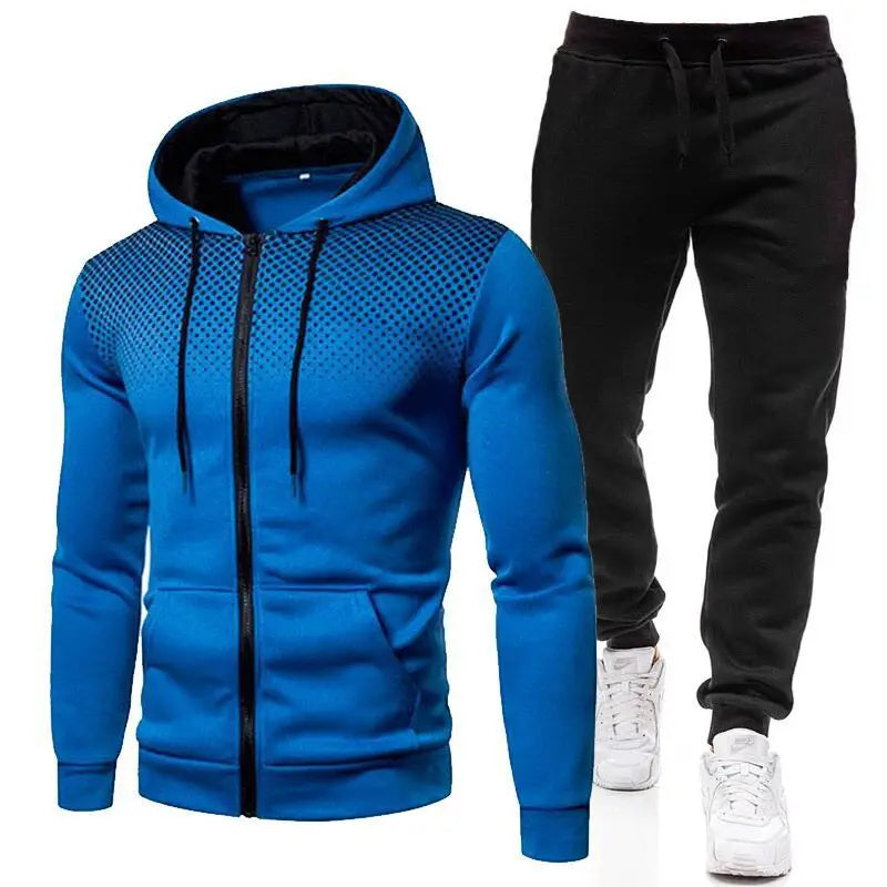 Casual Tracksuit Men Hooded Sweatshirt Outfit Spring Autumn Men's Sets Sportswear 2020 Male Hoodie+Pants 2PCS Jogging Sports Suit