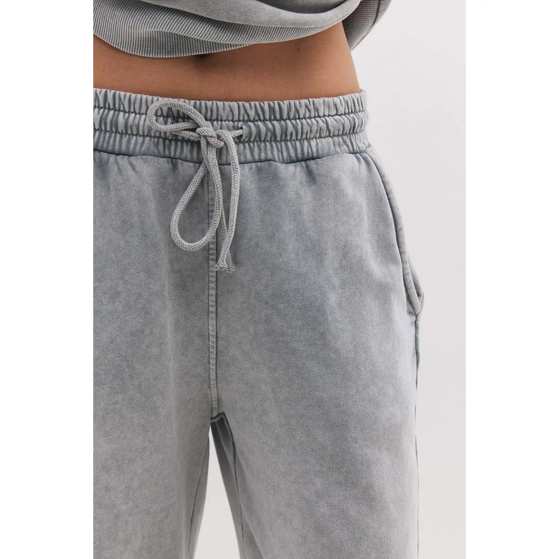 Elastic Waist Wide Leg