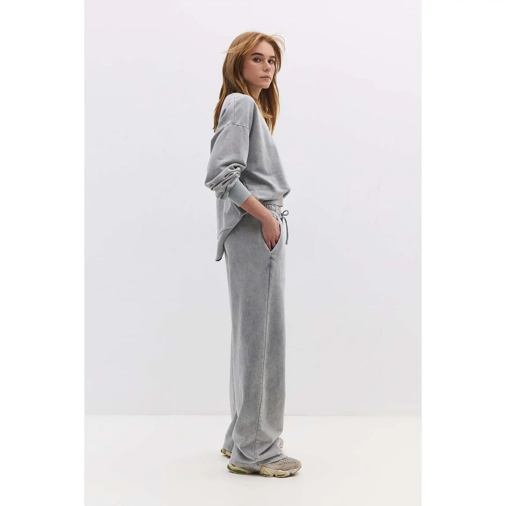 Elastic Waist Wide Leg