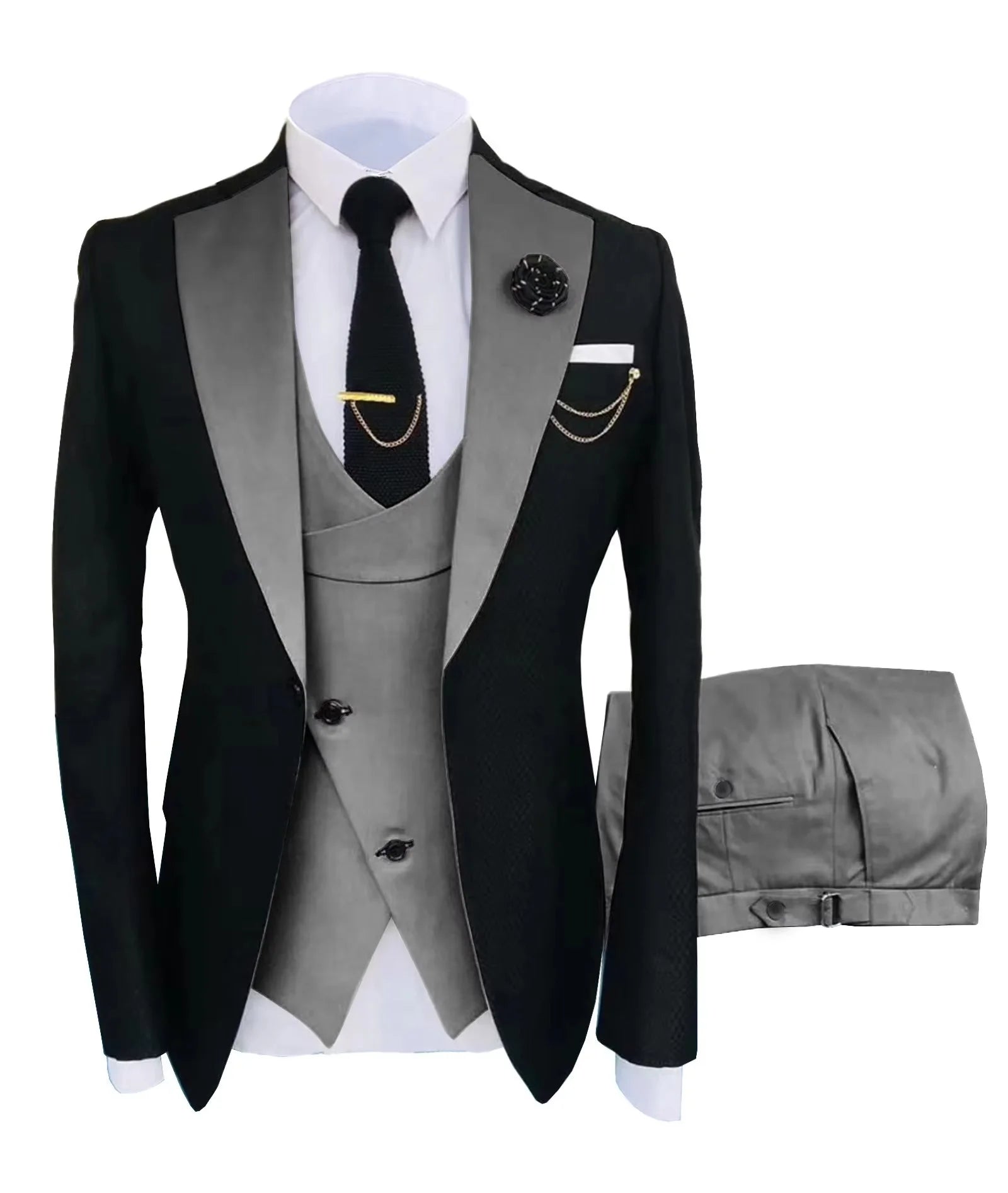 Men 3 Piece White