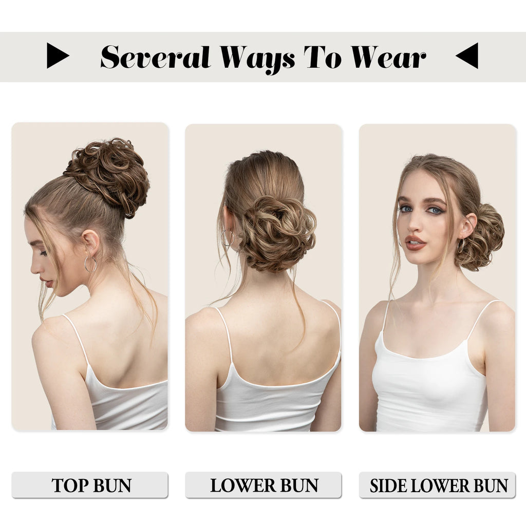 Synthetic Messy Hair Bun