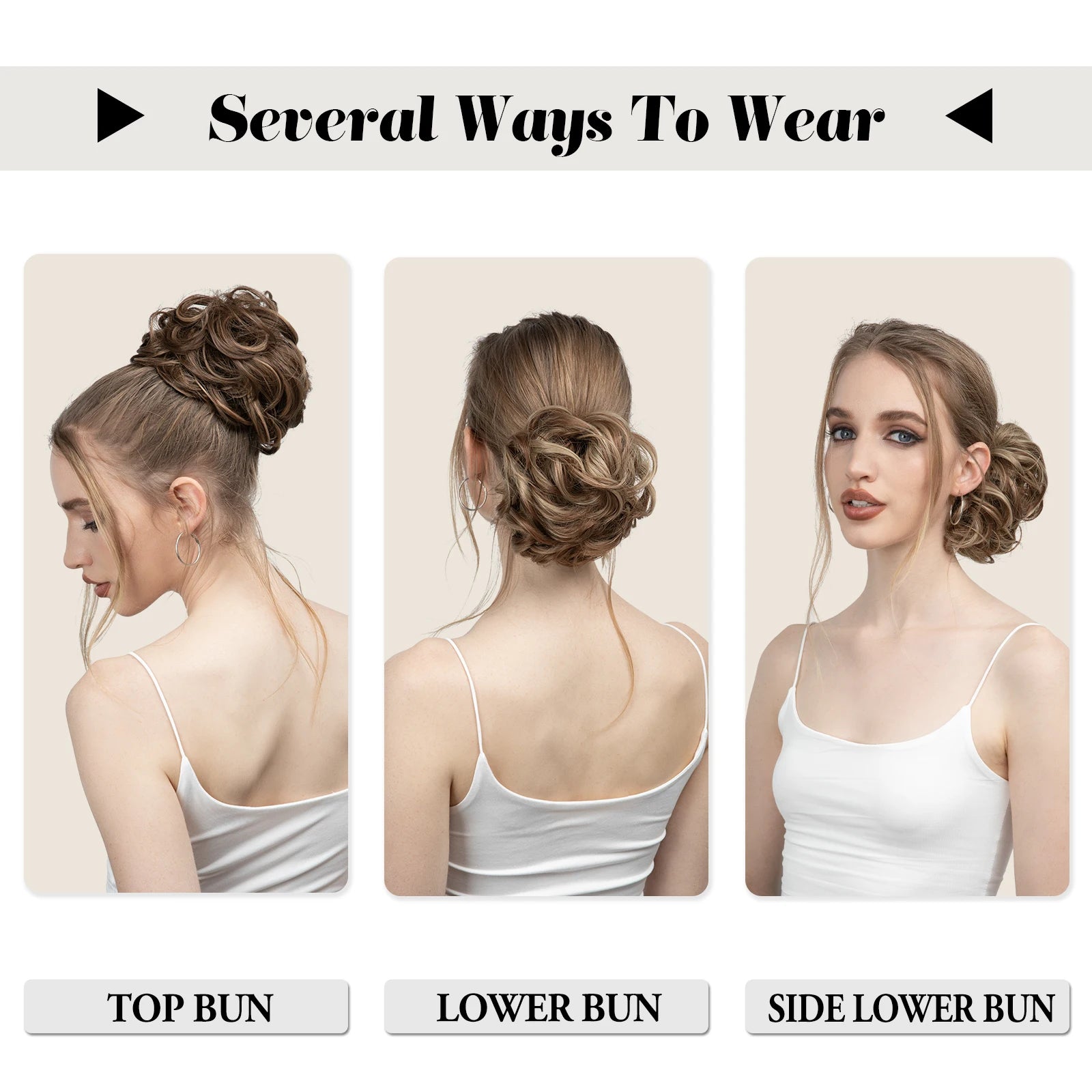 Synthetic Messy Hair Bun