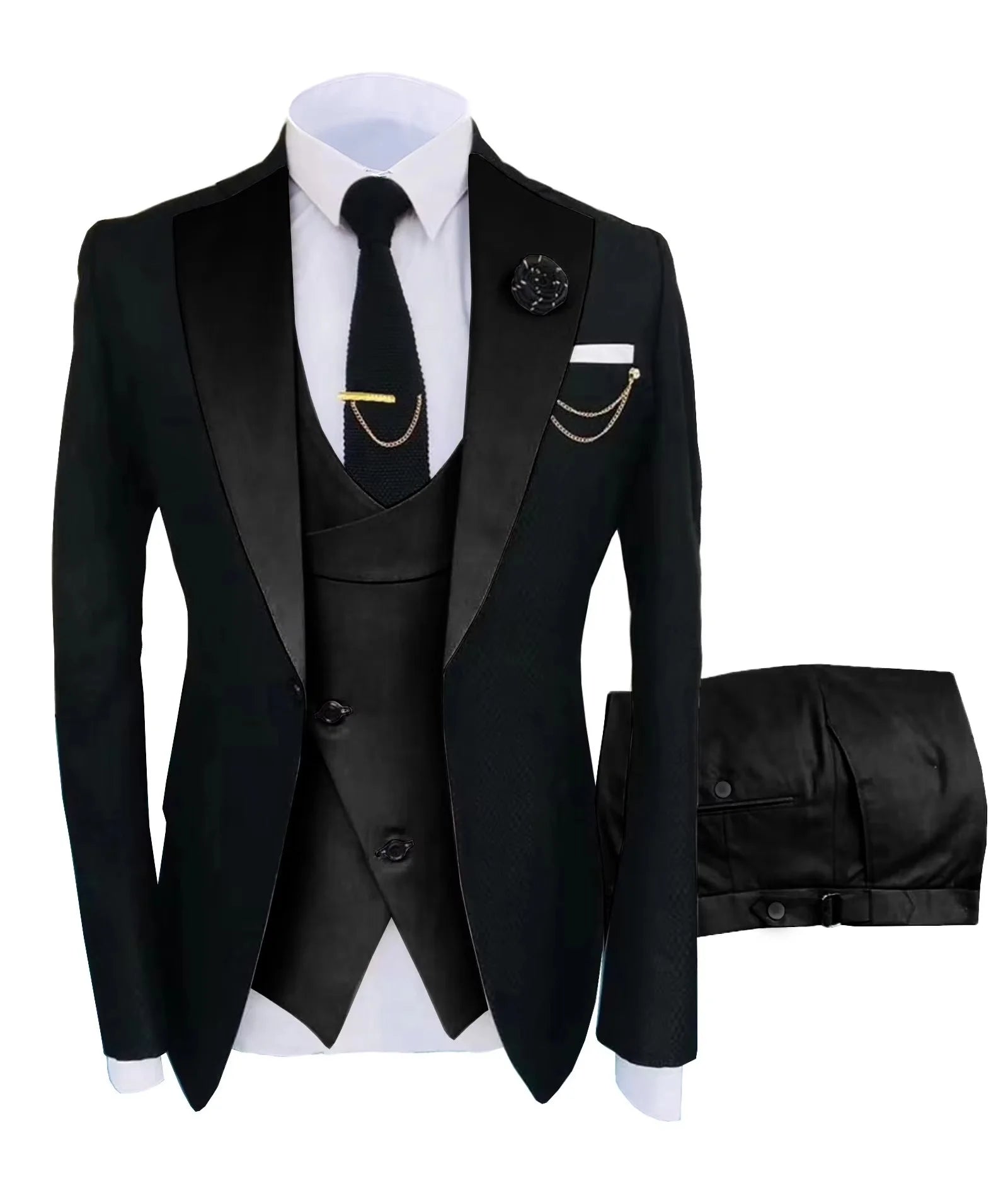 Men 3 Piece White