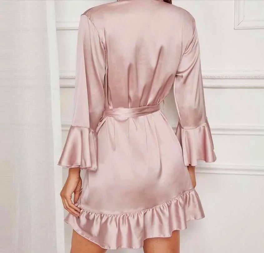 New 8238 Ruffle Satin