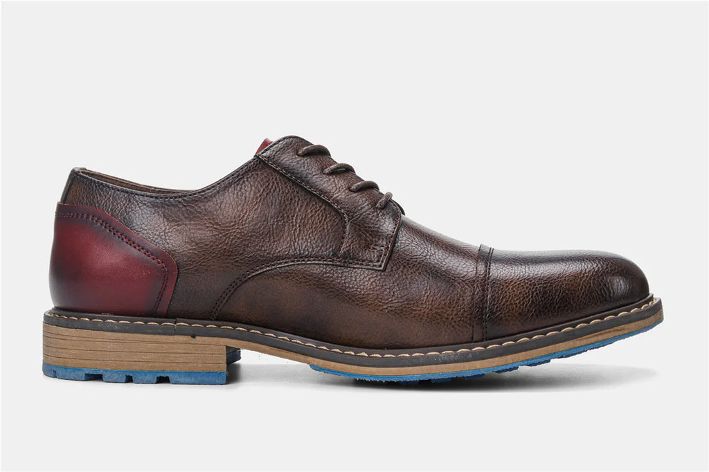 Retro Men's Derby Shoes Casual Fashion Leather Shoes