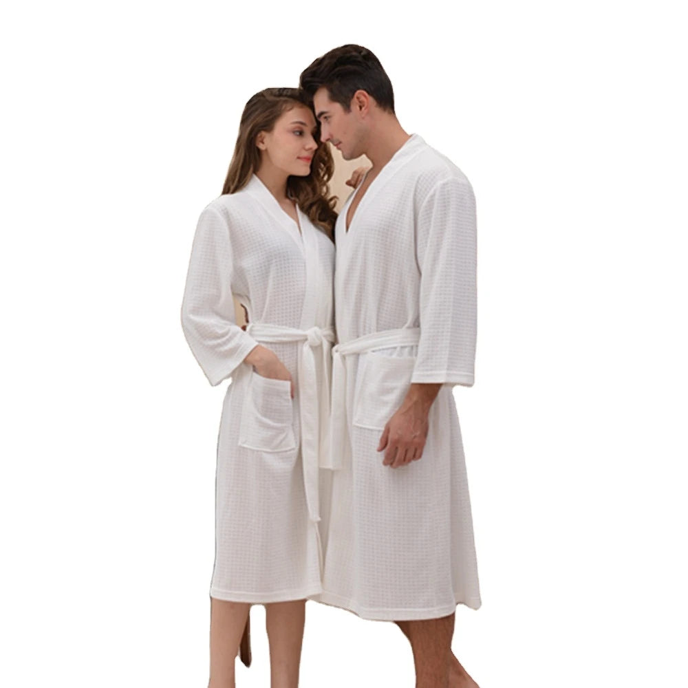 Factory Wholesale Microfiber Waffle Bathrobe Hotel Spa Robe With Low Price