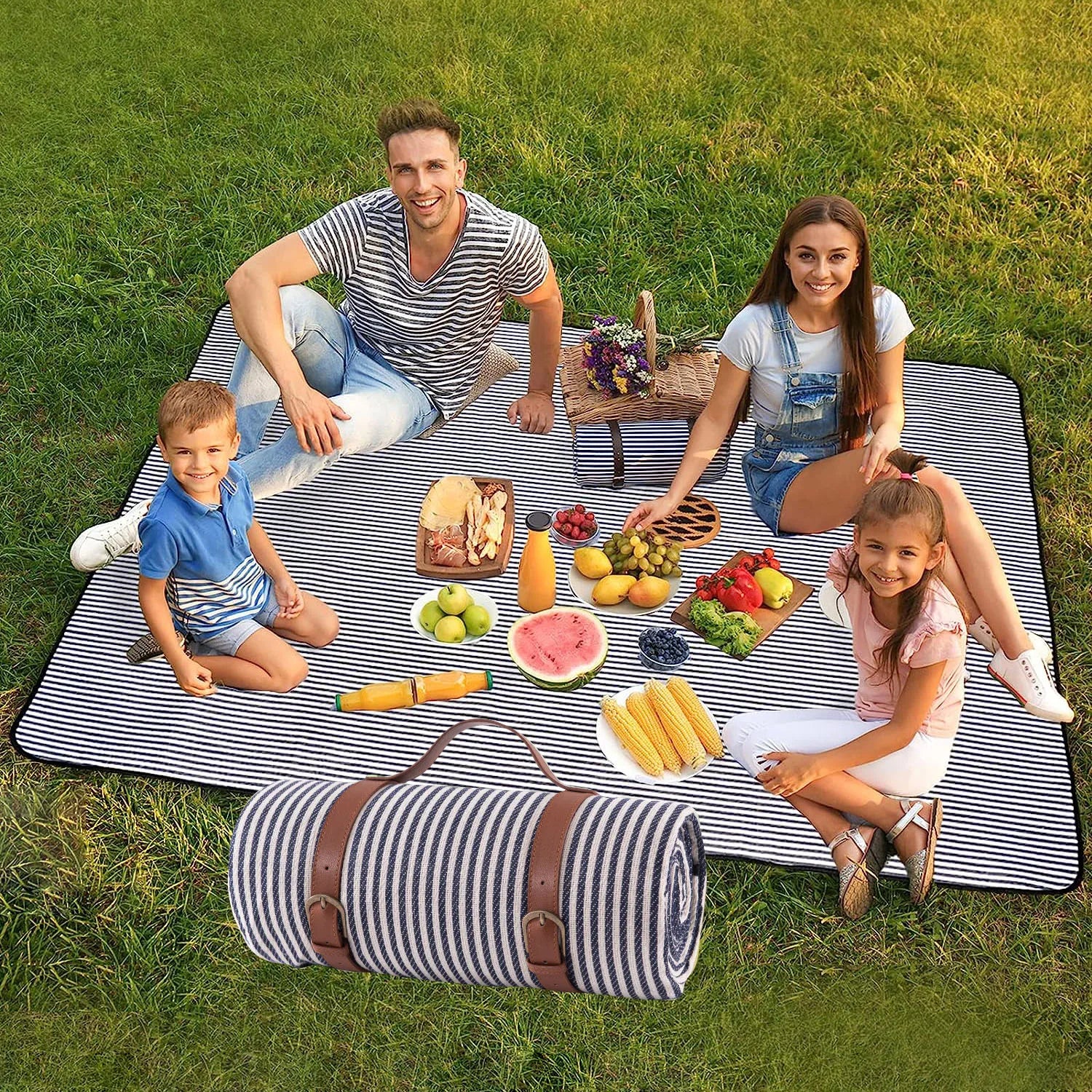 New Design Picnic Blanket  | Mat with Leather Strap