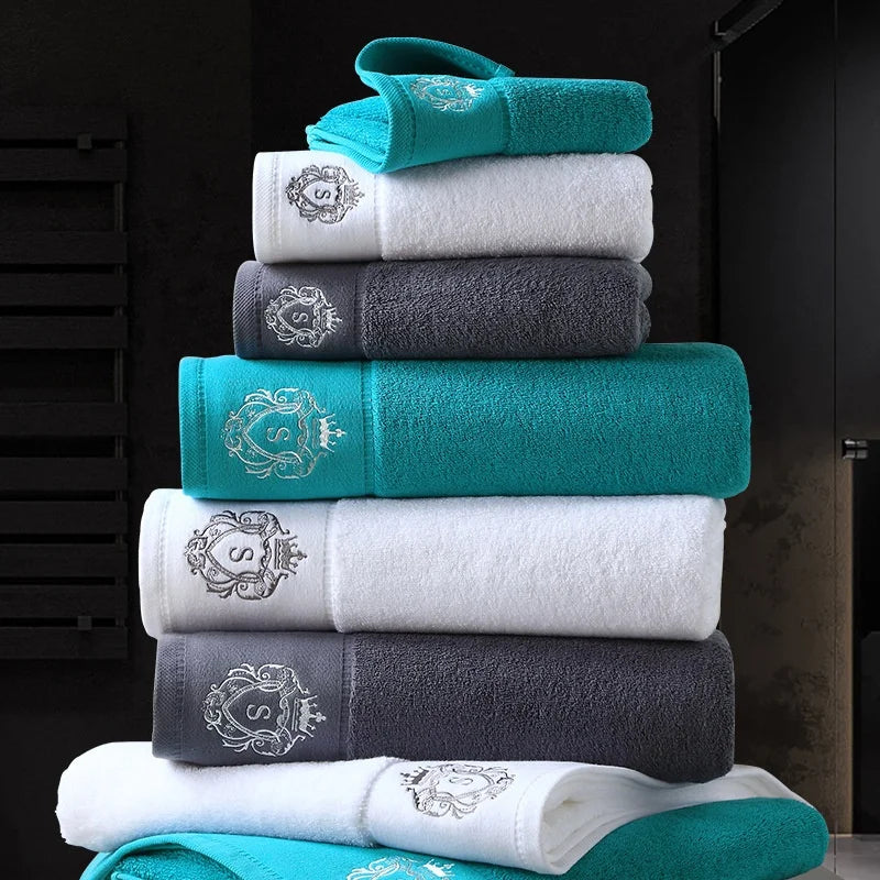 Bulk Wholesale OEM Luxury 600GSM 100% Ring Spun Cotton Towel-Super Absorbent & Bleach Proof Terry Towel for Spa/Resort/Gym/Salon