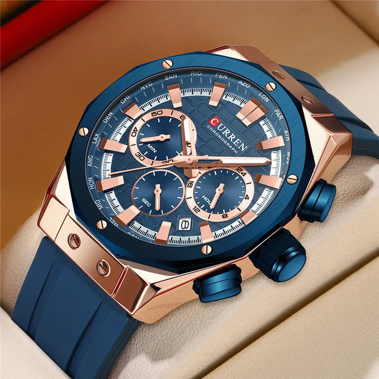 CURREN 8464 Sport Silicone