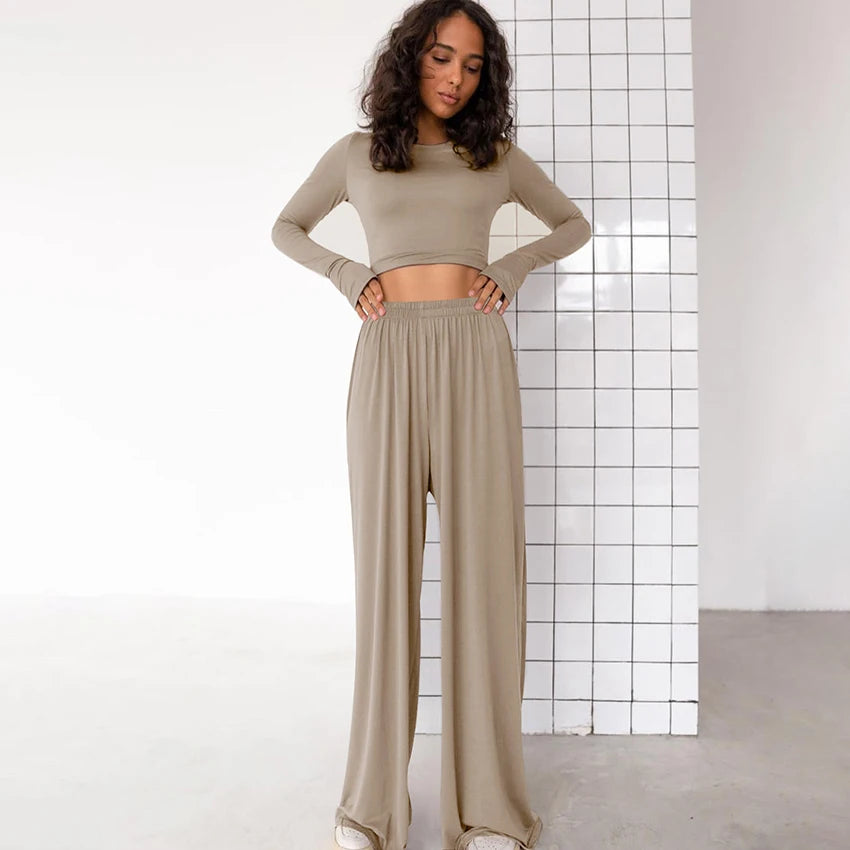 Doris Long Sleeve Pajamas Set for Women - Cozy Nightwear Set