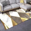 Modern Nordic Printed 10mm Ins Style Polyester Carpet Simple Atmosphere Bedroom Bedside Blanket for Living Room Floor