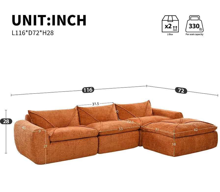 Modern Compressed Sofa Set