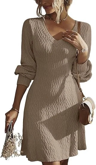 YiXin Sweater Dress Women's Clothing 2022 New Fashion Knitted Dresses Lady Elegant Bodycon Long Sleeve Winter Dresses
