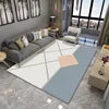 Modern Nordic Printed 10mm Ins Style Polyester Carpet Simple Atmosphere Bedroom Bedside Blanket for Living Room Floor