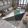 Modern Nordic Printed 10mm Ins Style Polyester Carpet Simple Atmosphere Bedroom Bedside Blanket for Living Room Floor