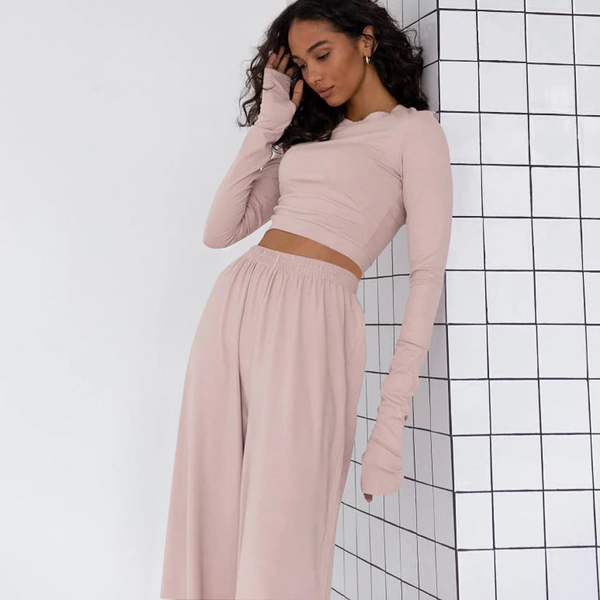 Doris Long Sleeve Pajamas Set for Women - Cozy Nightwear Set