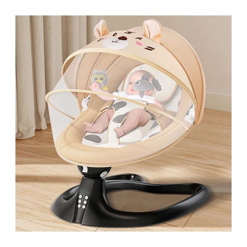 Newborn Products Automatic Rocker Bouncer Chair Cradle Crib Baby Rocking Chair With Music Electric Baby Swing