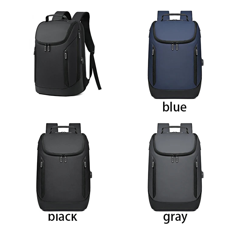 New Fashion Leisure Multi-layer Large Capacity Laptop Backpack Wear Resistant Waterproof Fabric with USB Daily Backpack