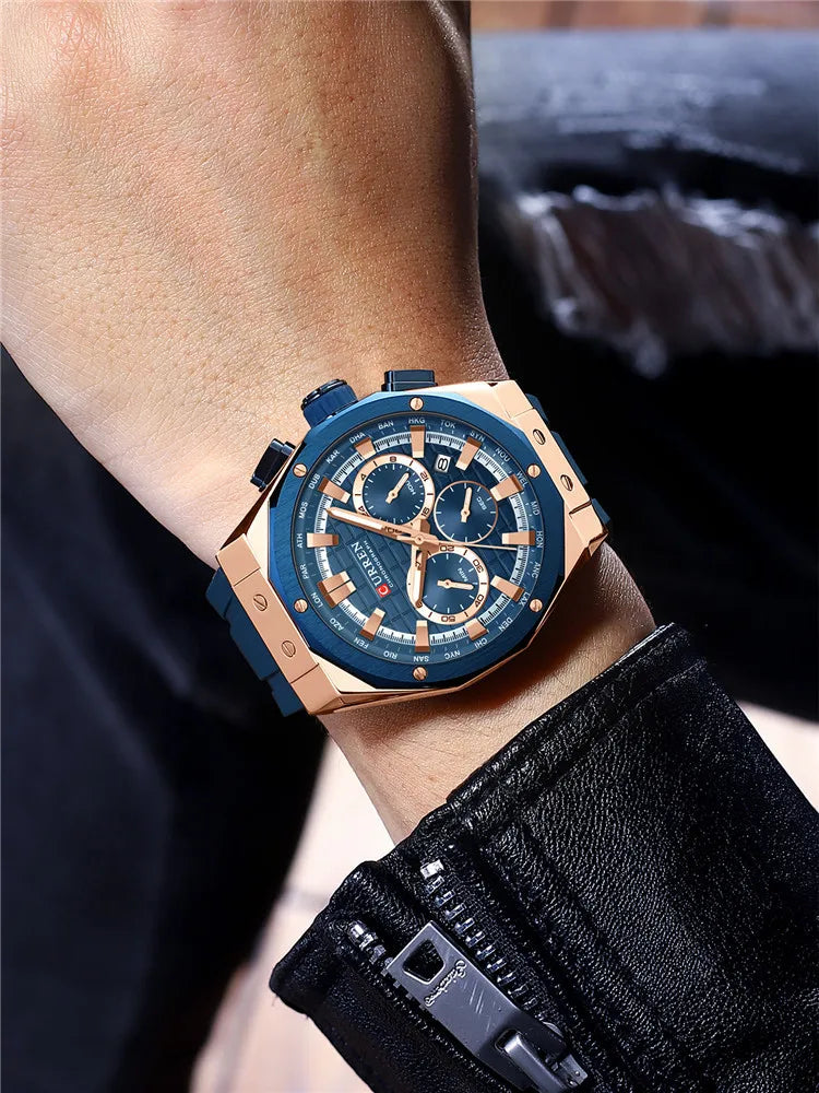 CURREN 8464 Sport Silicone