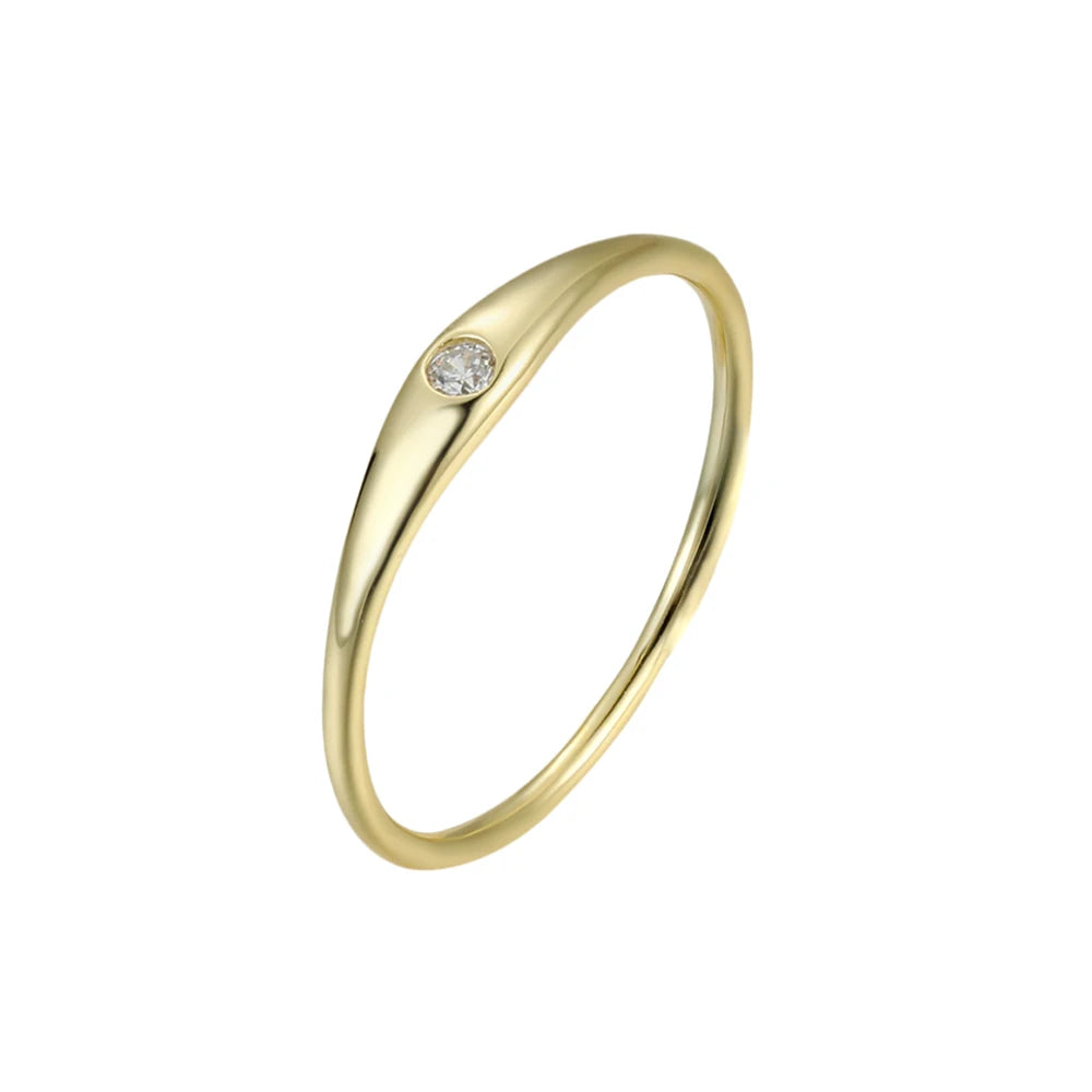 Simple Fashion Sterling Silver 925 Jewellery Ring Fine Rings Plain