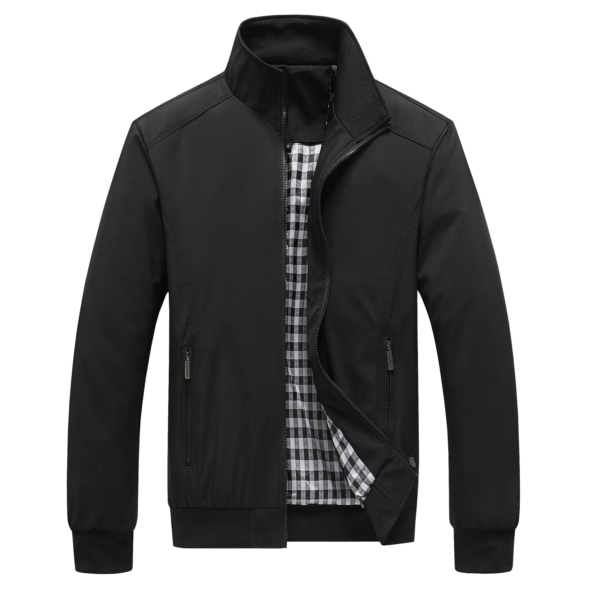M-6XL Wholesale New Men's Bomber Jacket Spring Autumn Cross-Border Casual Korean Style Handsome Streetwear Zipper