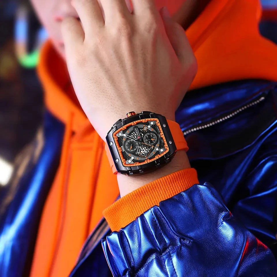 NEW CURREN 8442 Men's Quartz Watch 3ATM Waterproof Luxury Business Sports Watch