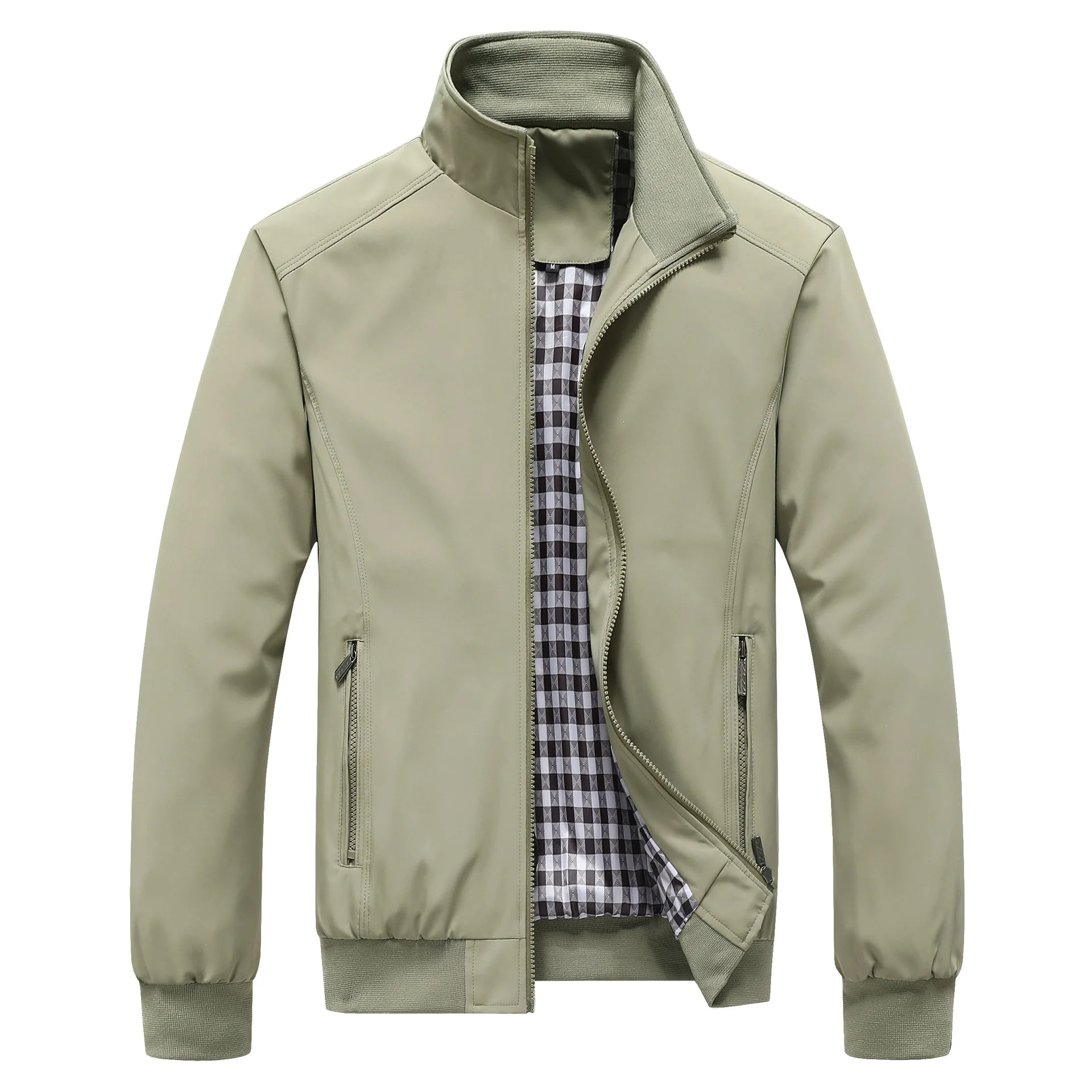 M-6XL Wholesale New Men's Bomber Jacket Spring Autumn Cross-Border Casual Korean Style Handsome Streetwear Zipper