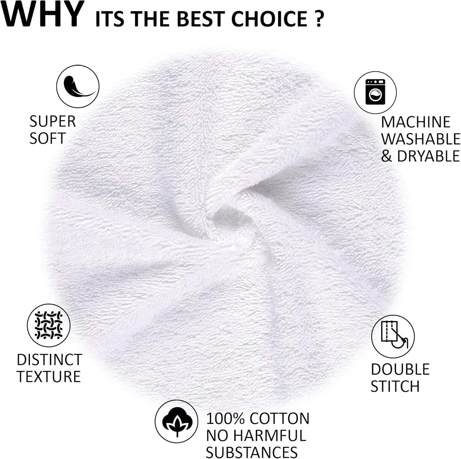 100% Cotton Turkish Bath Towels Quick-Dry Soft and High Absorbent Disposable Terry Beach and Car Towels for Bathroom