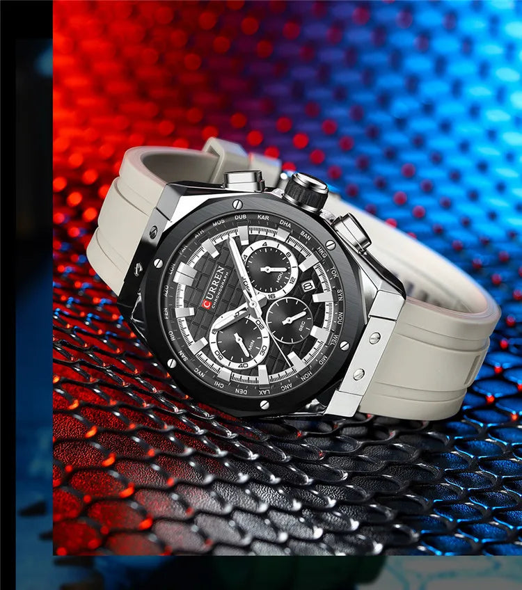CURREN 8464 Sport Silicone