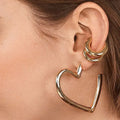 Fashion Gold Earrings Heart