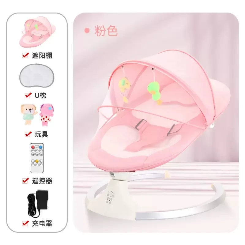 Wholesale Multi-functional Electric Swing Baby Cradle with Remote Control