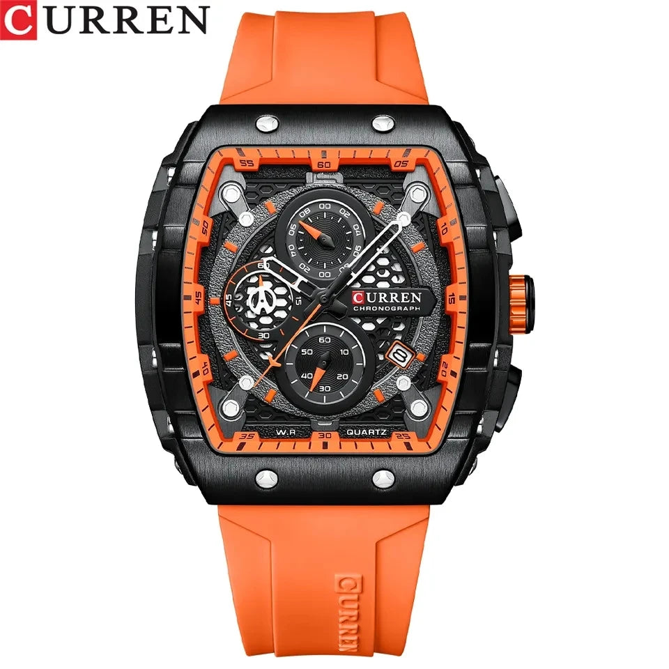 NEW CURREN 8442 Men's Quartz Watch 3ATM Waterproof Luxury Business Sports Watch
