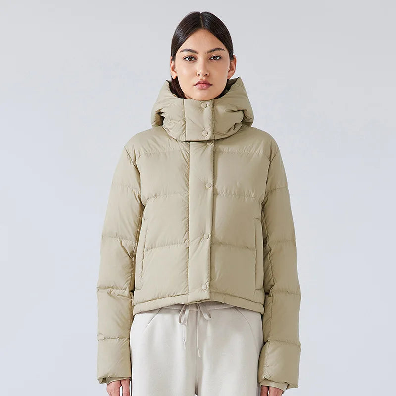 High Quality Fashion Casual Warm Detachable Hooded Women's Winter Jacket Stand Collar Women's Down Jacket