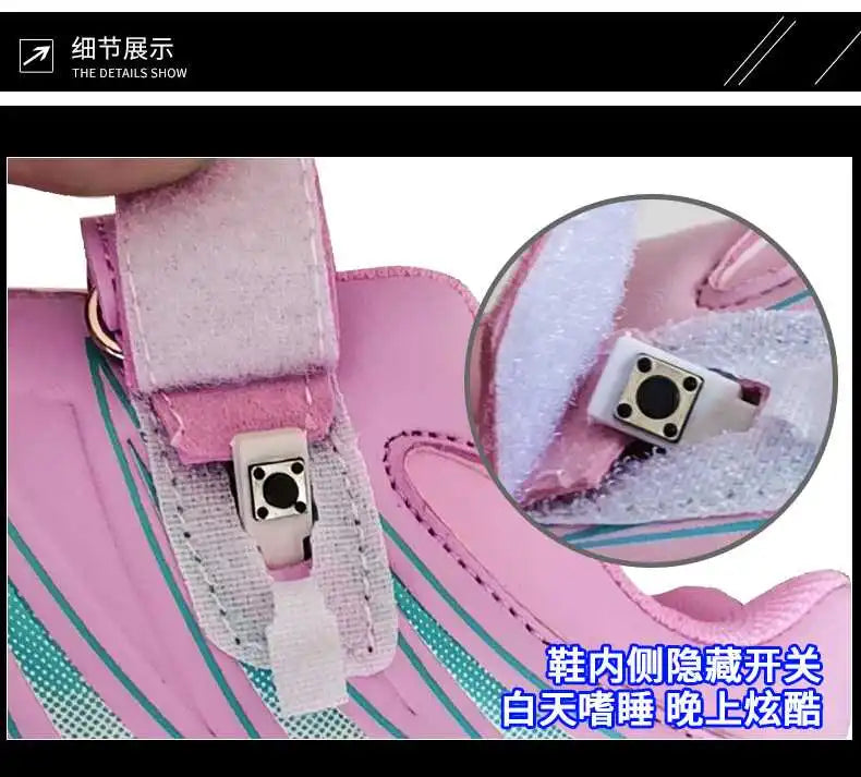 boys and girls Roller Skates Tow Wheels Shoes Glowing Light LED Children Fashion Luminous Sport Casual Wheelys Skating Sneakers