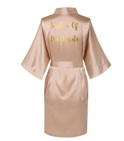 Rose Gold Satin Silk