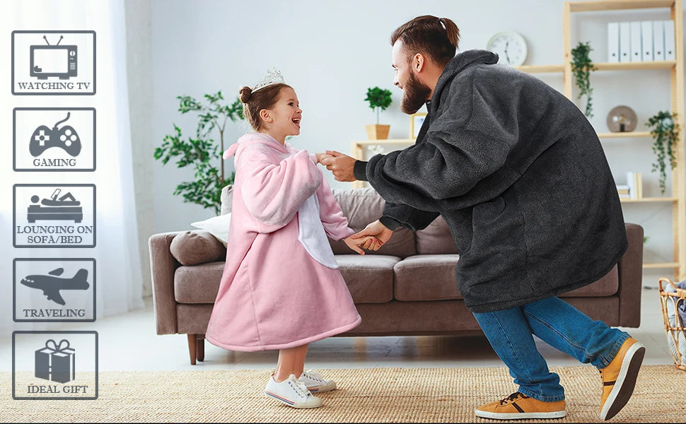 Sherpa Hoodie Blanket — Kids Collection