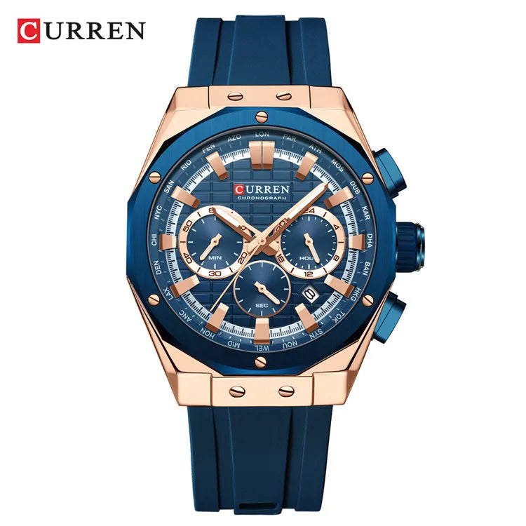 CURREN 8464 Sport Silicone