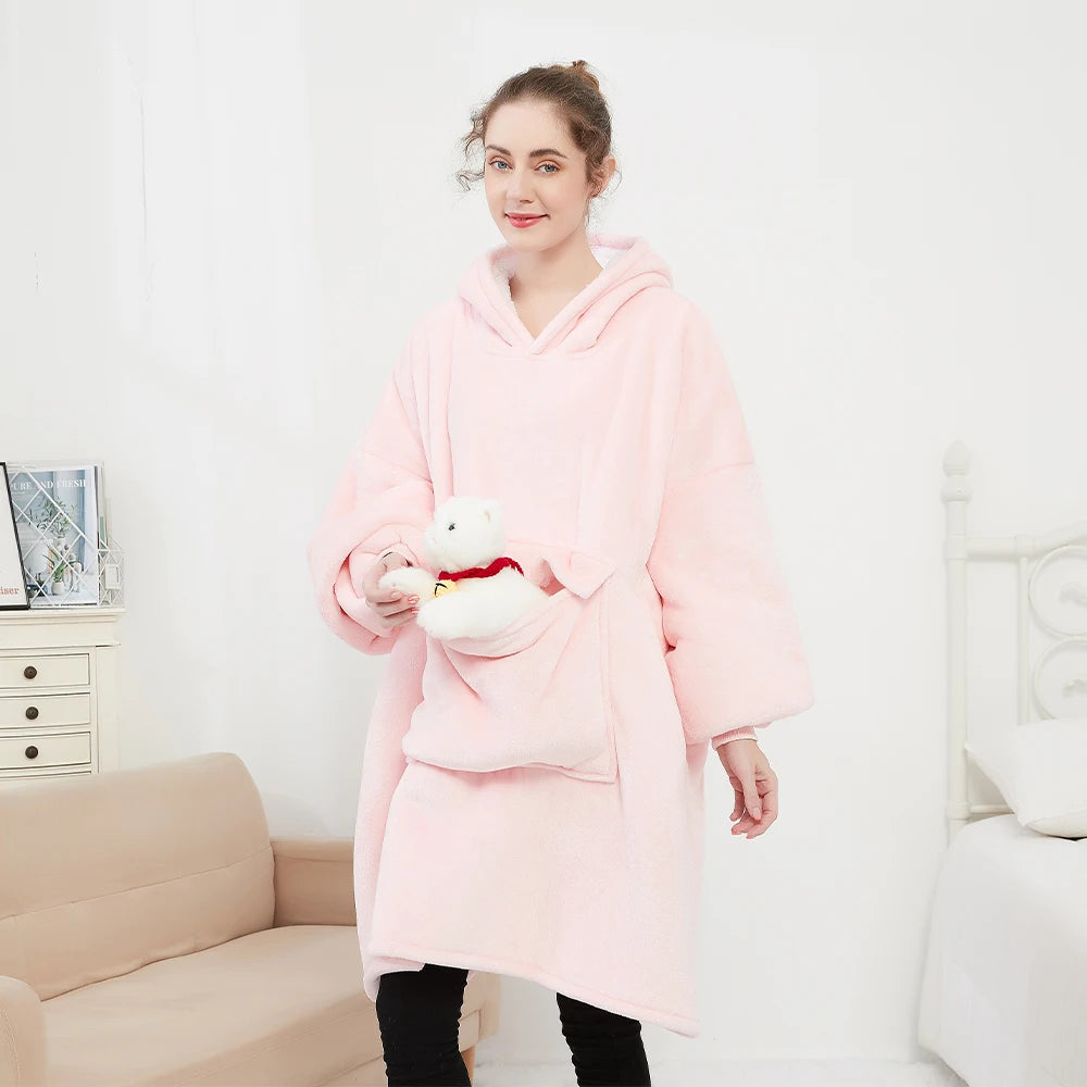 Fashion Men Women Oversize Lazy Home Casual Wear Outdoor Winter