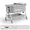 Luxury Modern 3-in-1 Multifunctional High-Carbon Steel Metal Cot Bed Baby Crib with Bedding for Bedroom Use
