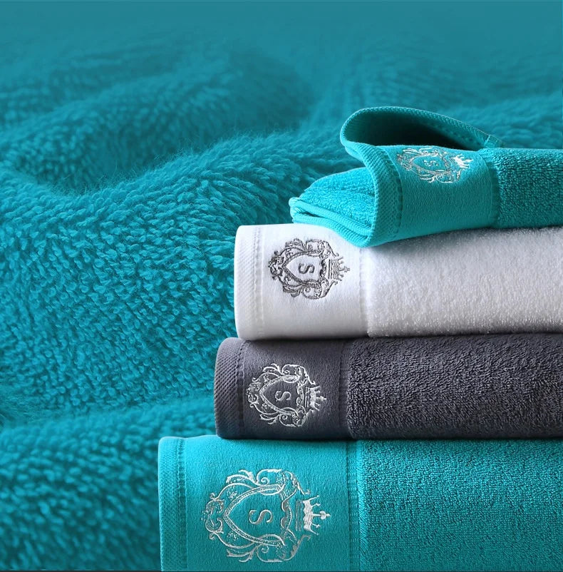 Bulk Wholesale OEM Luxury 600GSM 100% Ring Spun Cotton Towel-Super Absorbent & Bleach Proof Terry Towel for Spa/Resort/Gym/Salon