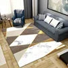 Modern Nordic Printed 10mm Ins Style Polyester Carpet Simple Atmosphere Bedroom Bedside Blanket for Living Room Floor