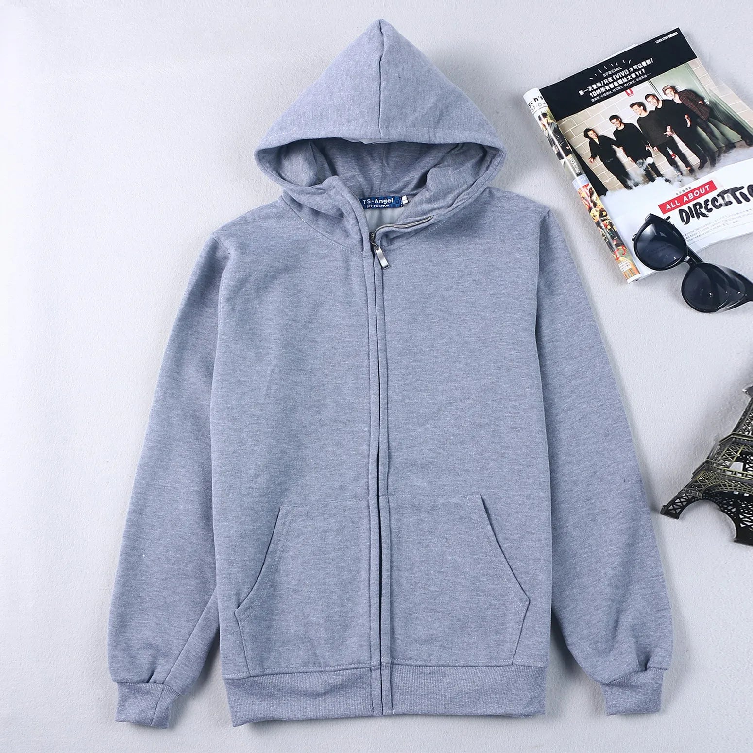 Thick CVC Fabric Pure Cotton Hoodies Comfortable Sport Men's