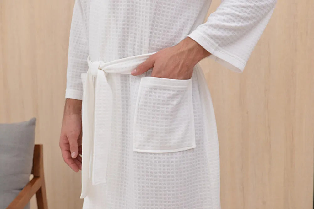 Factory Wholesale Microfiber Waffle Bathrobe Hotel Spa Robe With Low Price