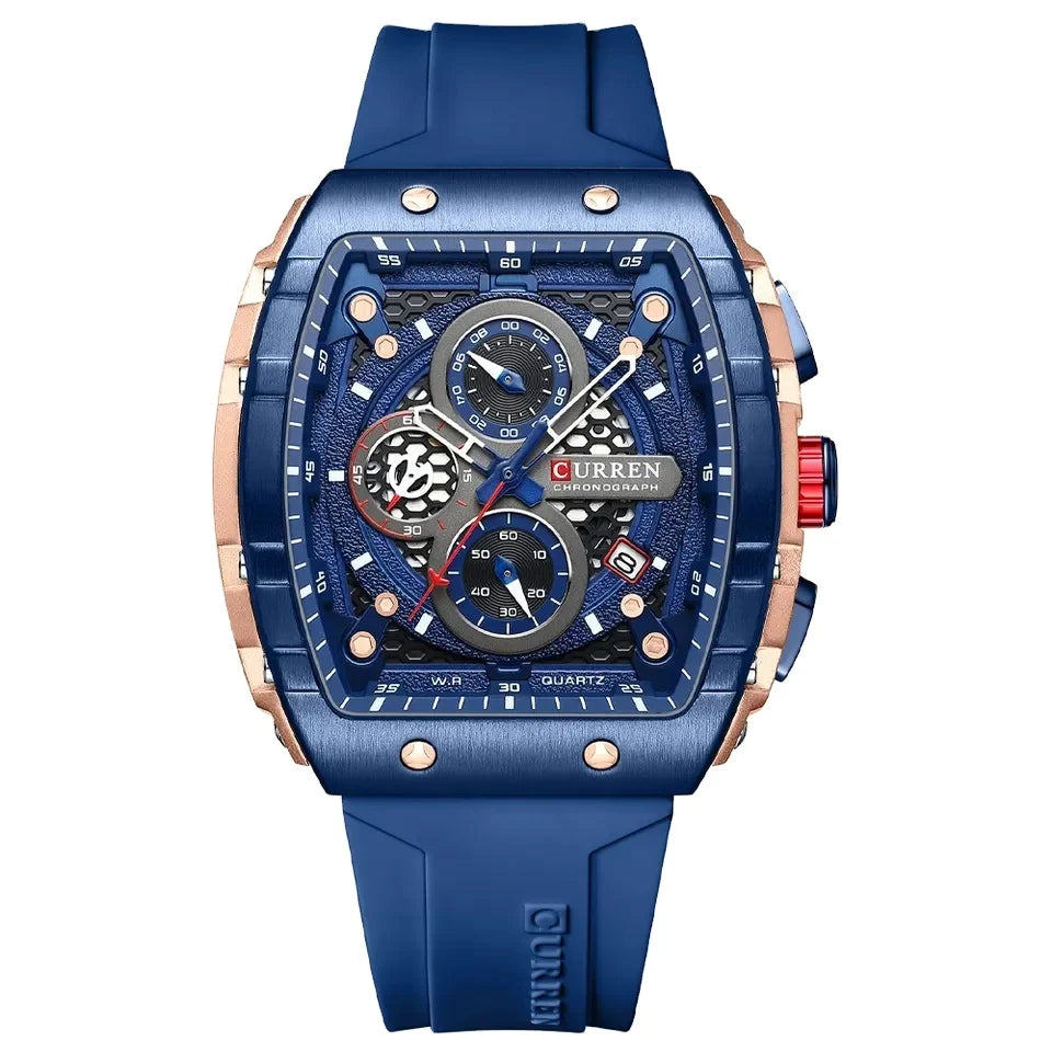 NEW CURREN 8442 Men's Quartz Watch 3ATM Waterproof Luxury Business Sports Watch
