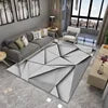 Modern Nordic Printed 10mm Ins Style Polyester Carpet Simple Atmosphere Bedroom Bedside Blanket for Living Room Floor